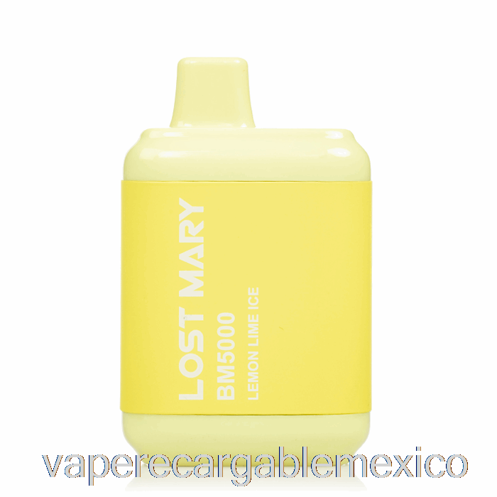 Vape Recargable Lost Mary Bm5000 Desechable Limón Lima Hielo